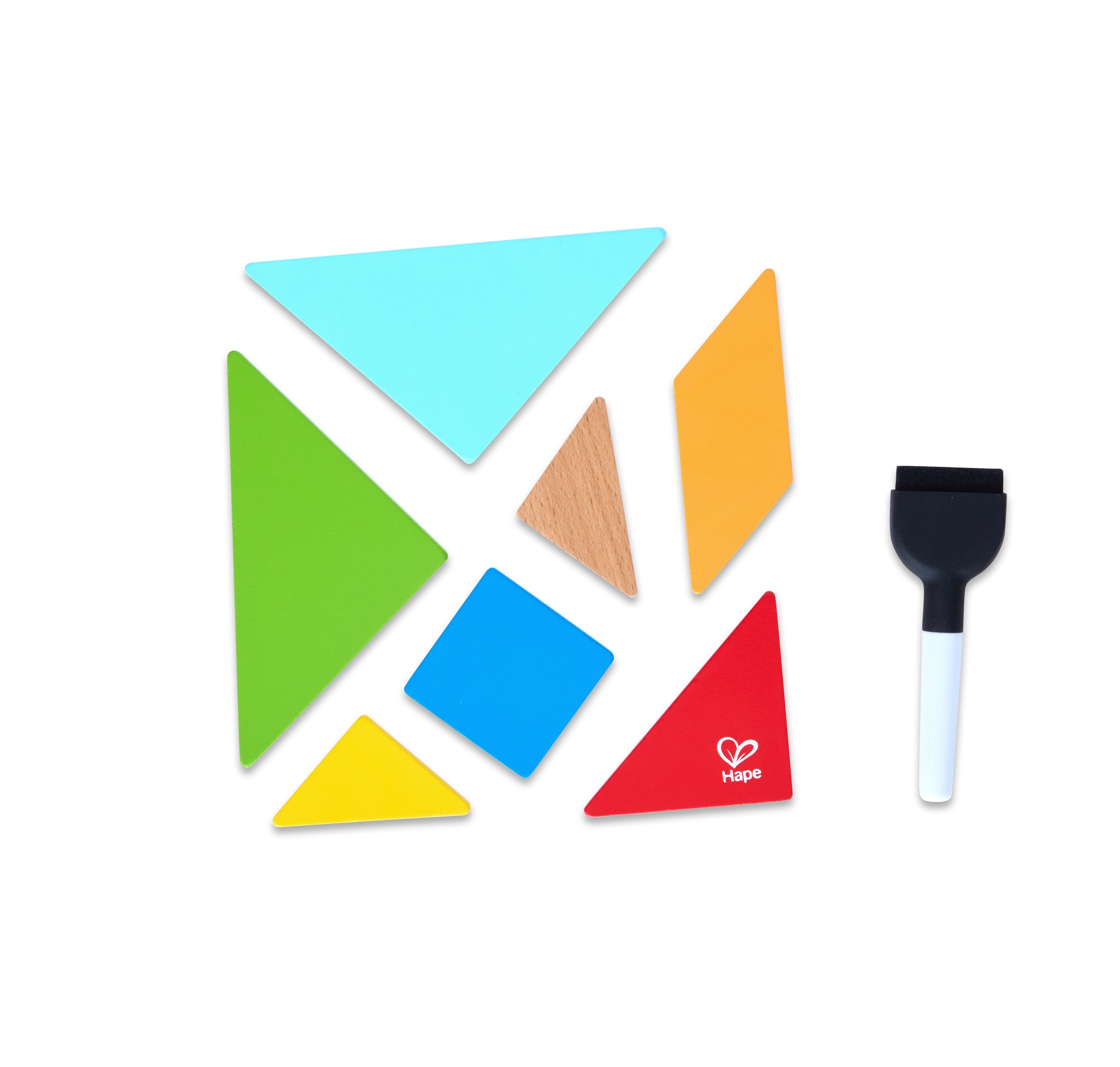 2 IN 1 SPACE MAZE & TANGRAM BOARD