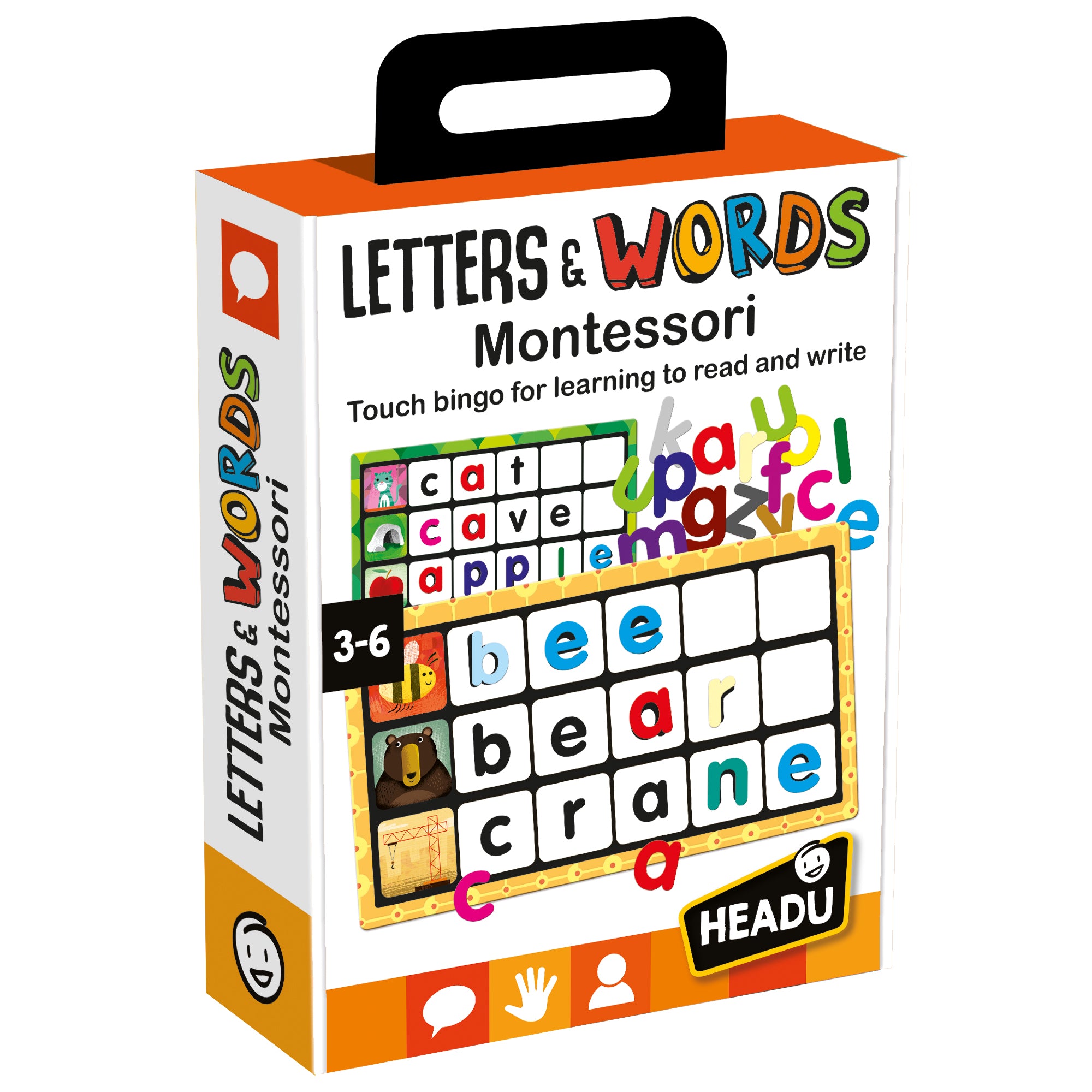 Bingo Letras y Palabras Montessori - Inglés