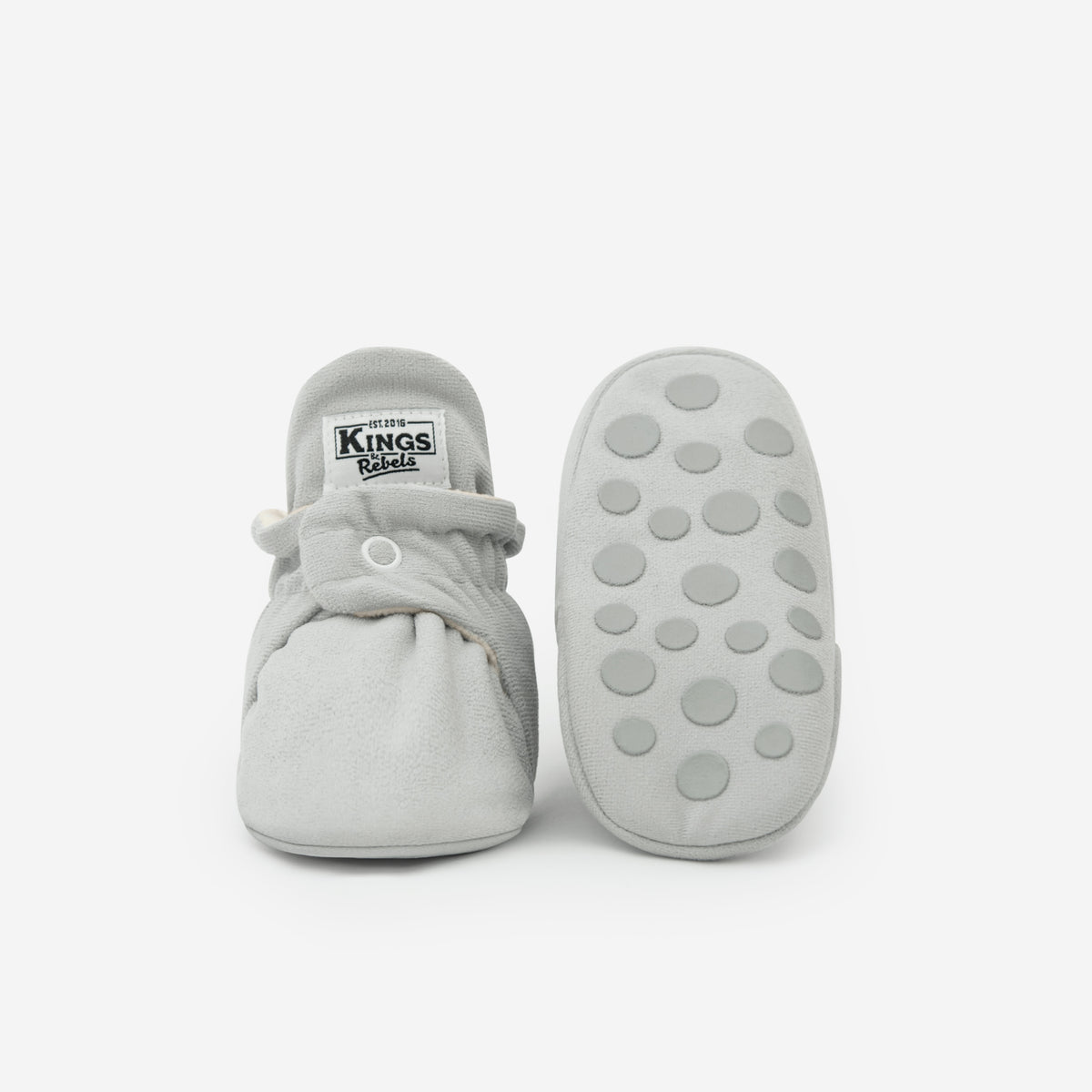 Botas Gamuza Gripper Gris Claro 18 Meses