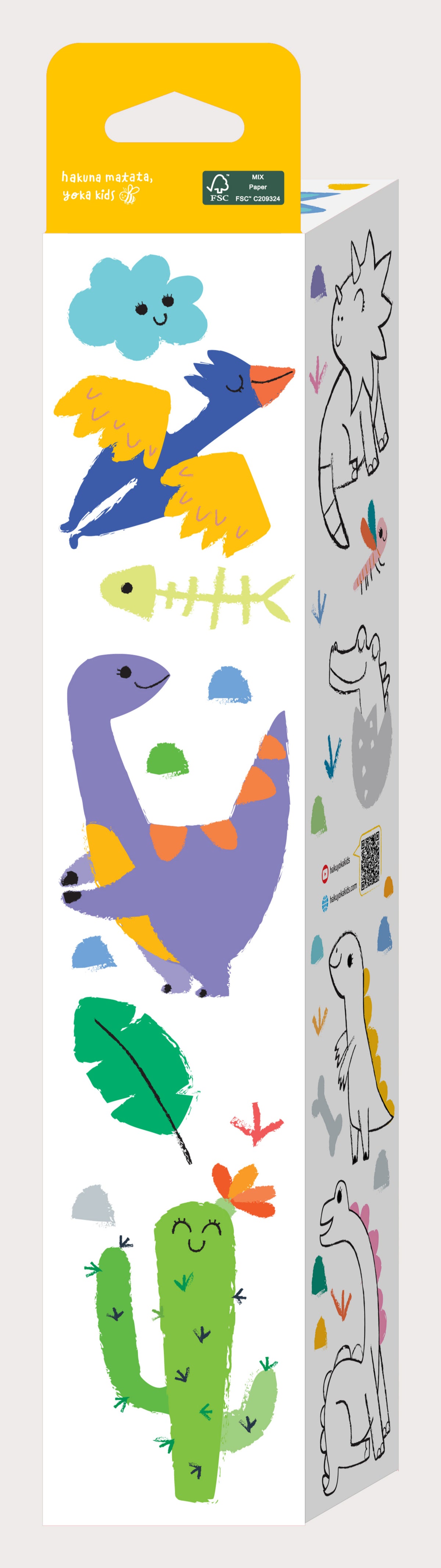 Rollo para Colorear Dino