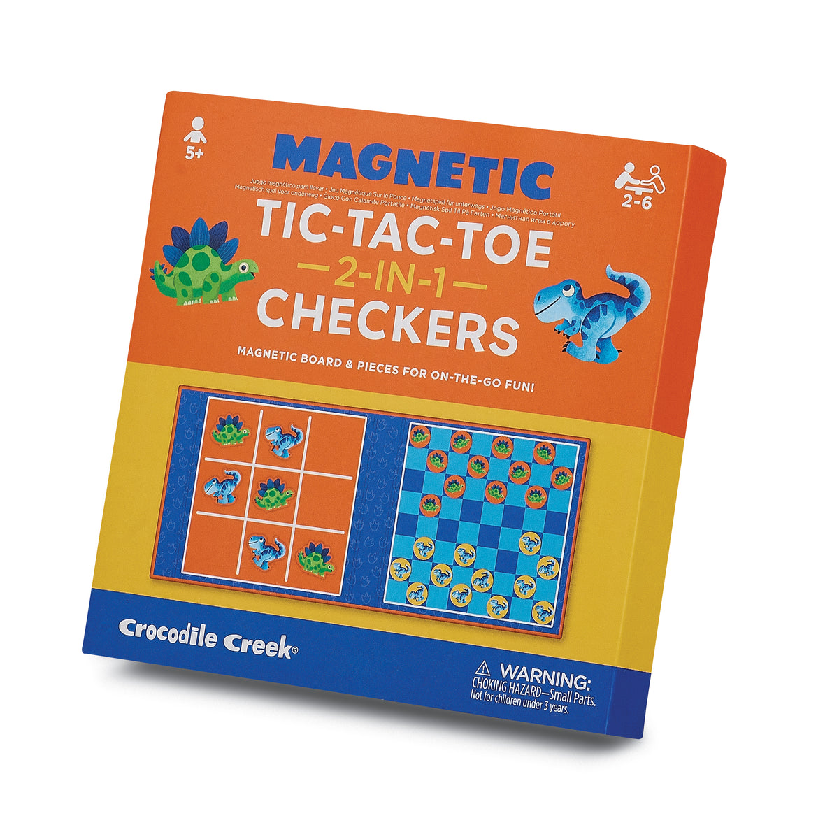 Juego Magnético Dinos Damas/Tic Tac Toe