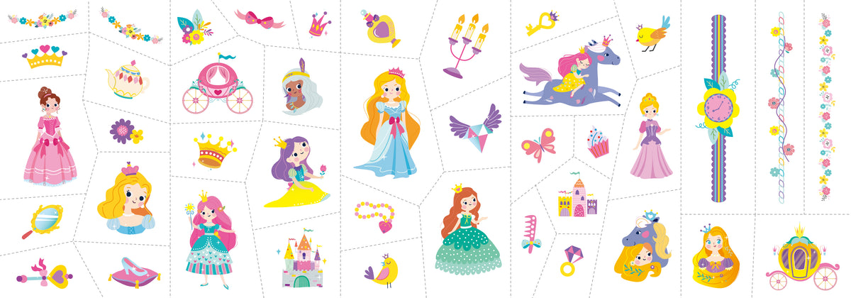 Tatuajes y Stickers Uñas Princesas