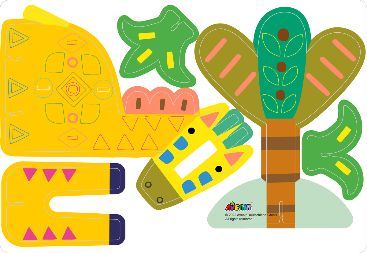 Juego con Stickers Safari
