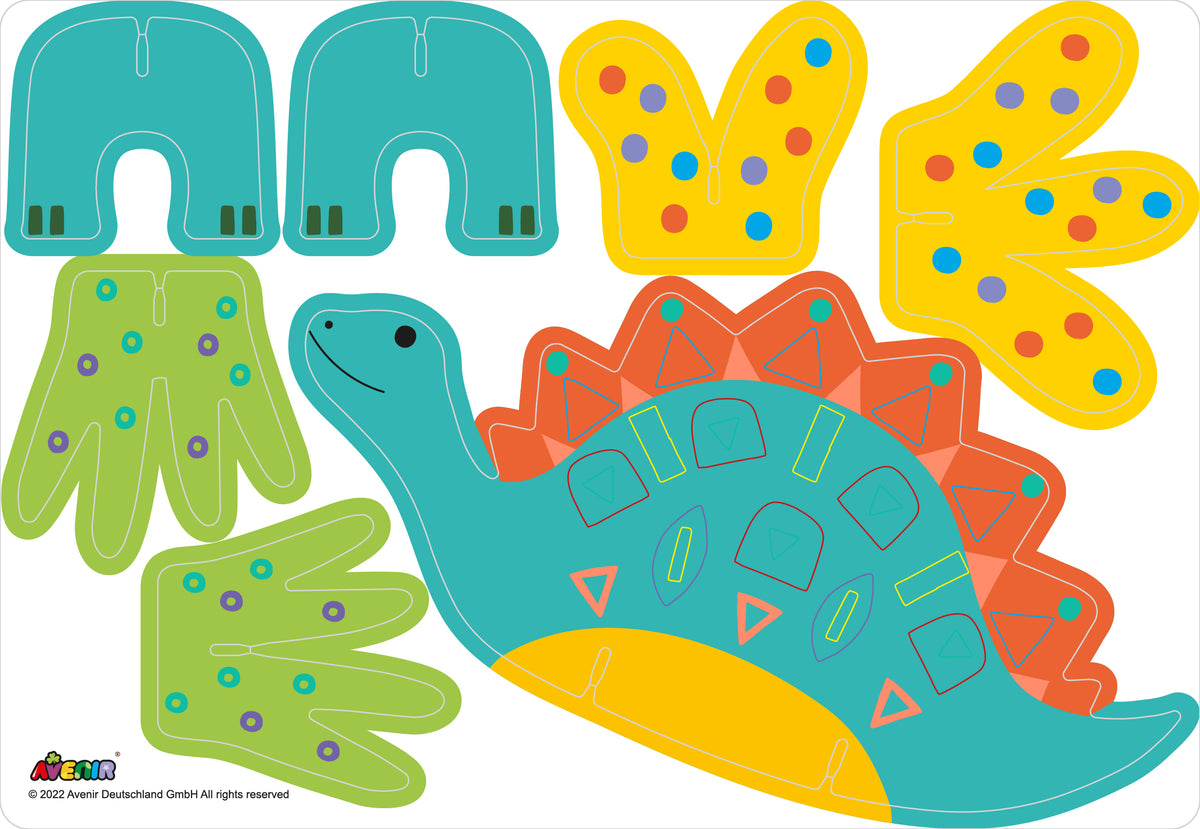 Juego con Stickers Dinos