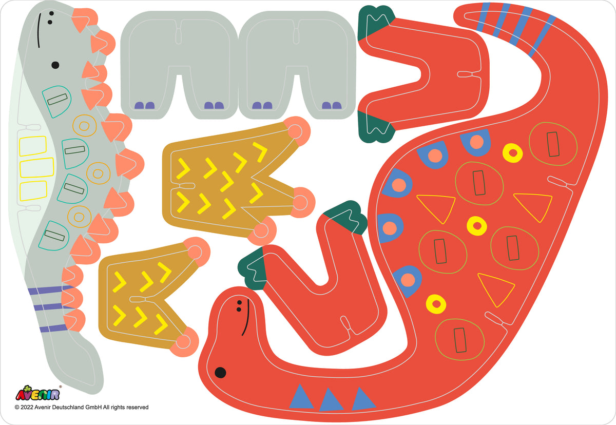 Juego con Stickers Dinos
