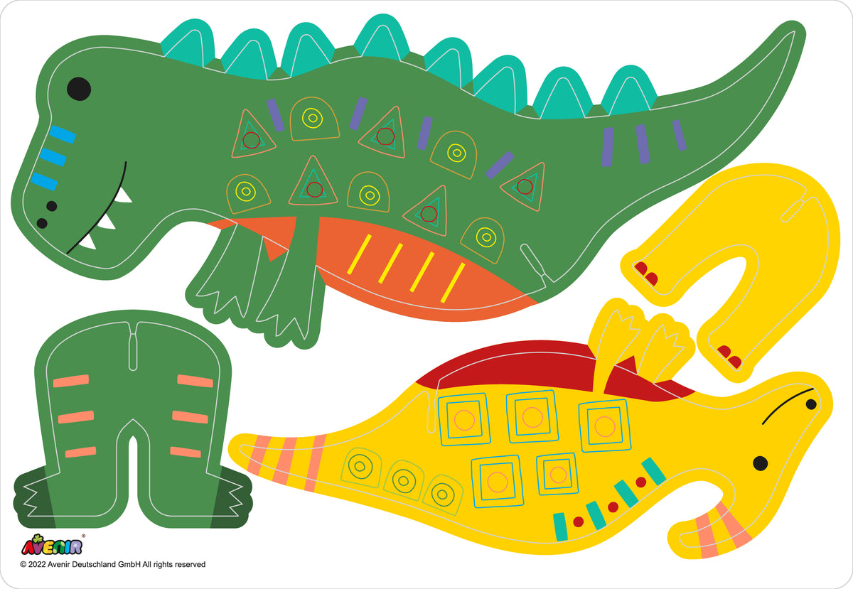 Juego con Stickers Dinos