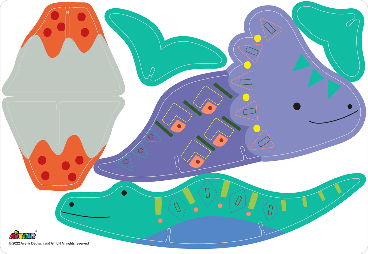 Juego con Stickers Dinos