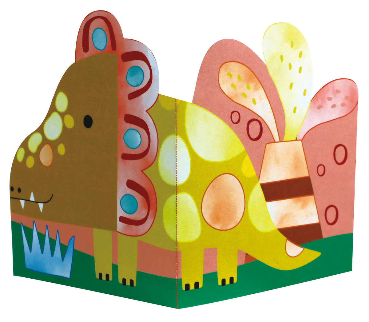 Libro Acuarelas y Origami Dinos