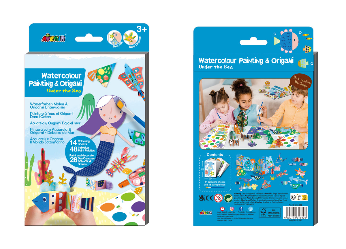 Libro Acuarelas y Origami Mar