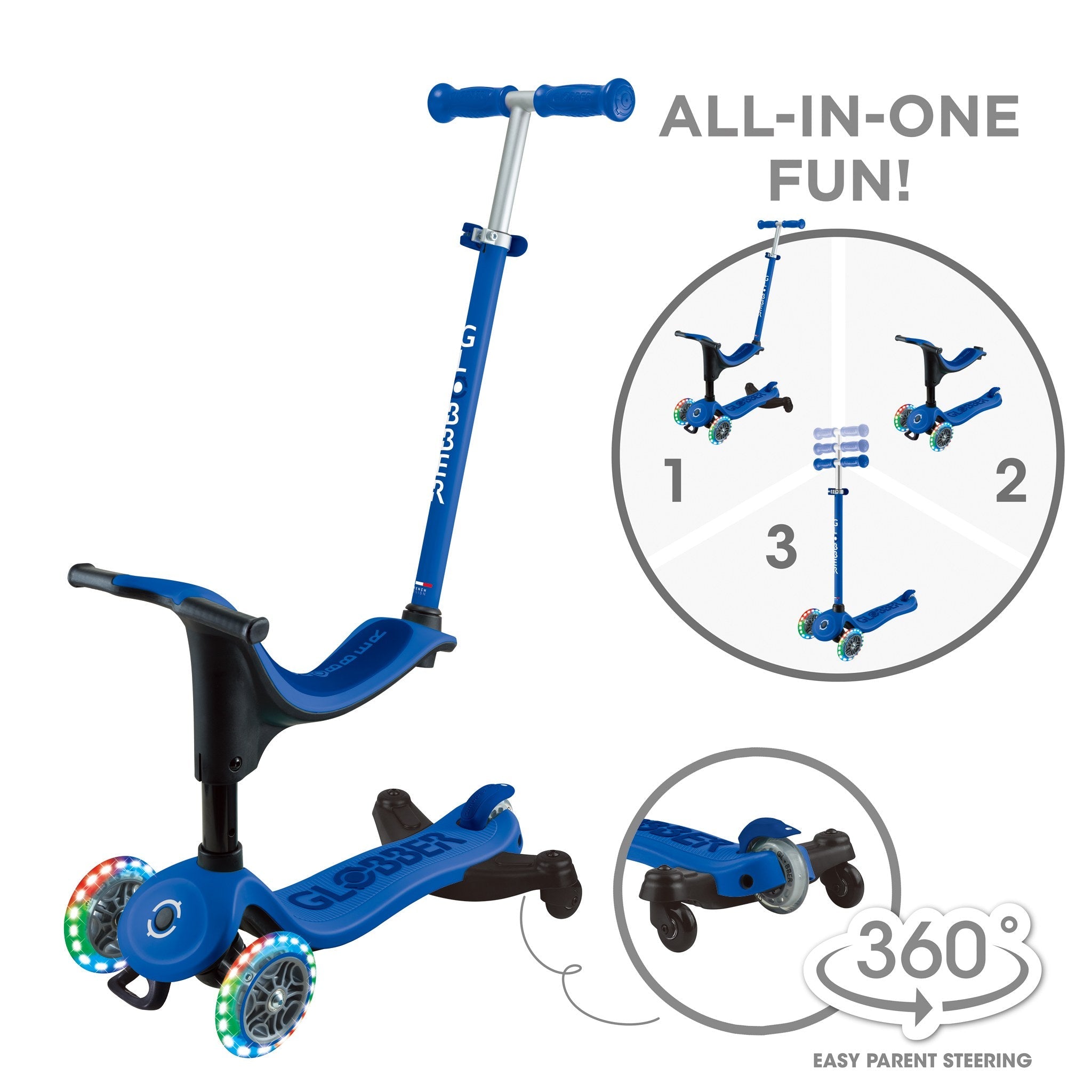 Go-Up Sporty 360 con Luces - Azul