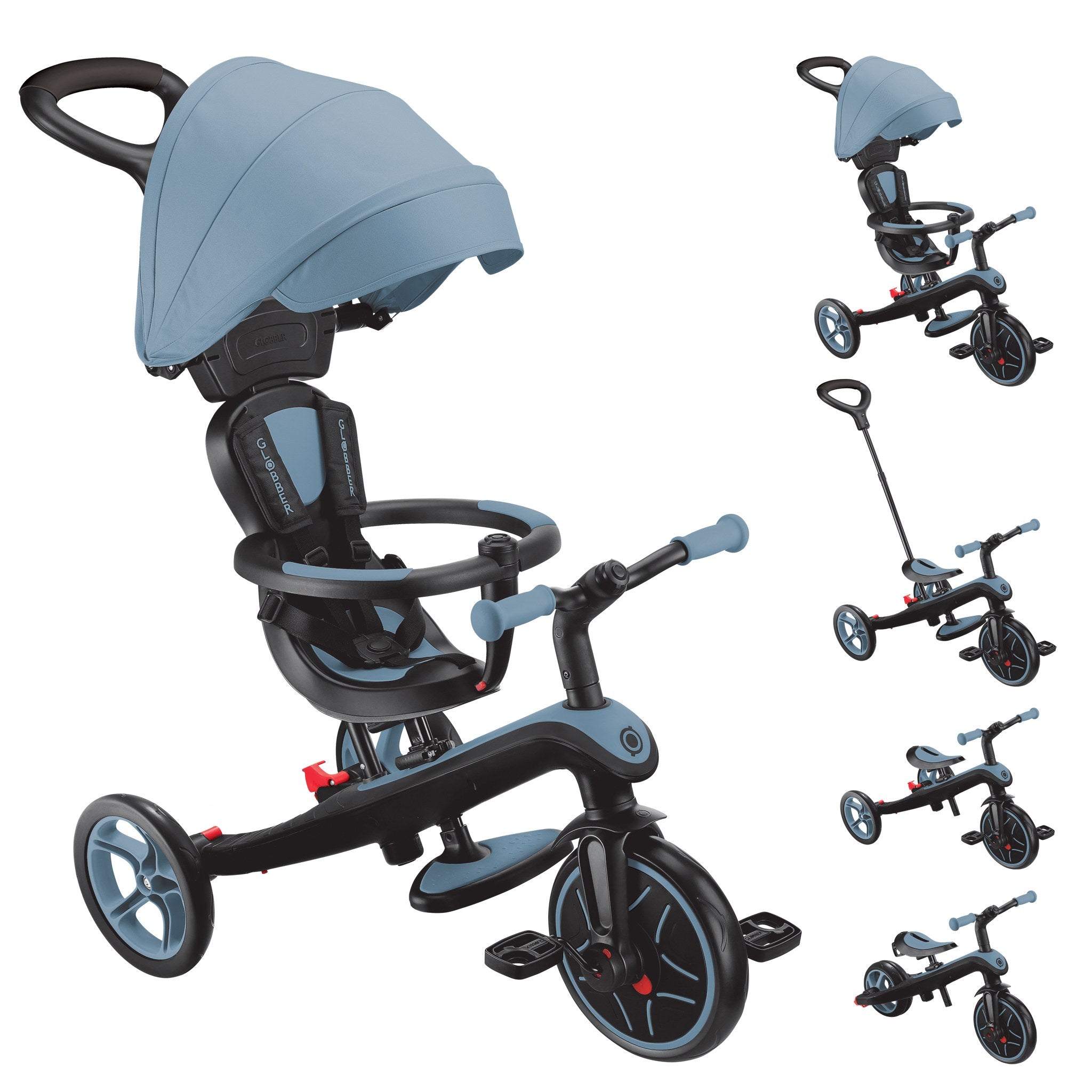 Triciclo Explorer 4 en 1 Azul Ash
