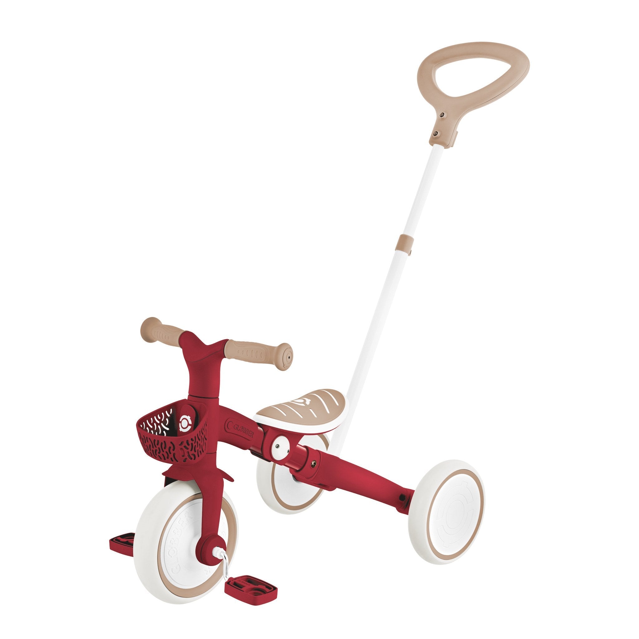 Triciclo Ecológico Rojo Vintage 3 en 1