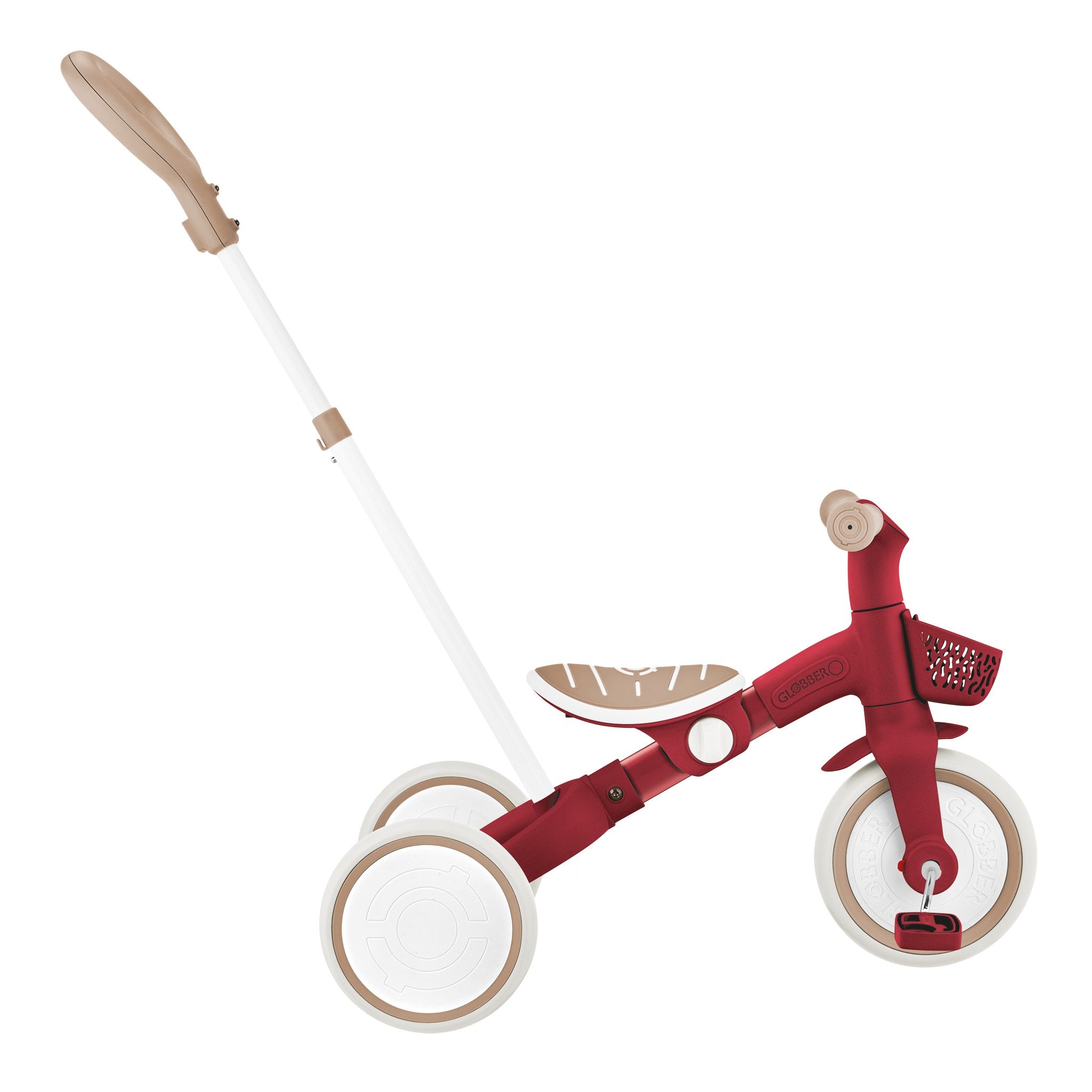 Triciclo Ecológico Rojo Vintage 3 en 1