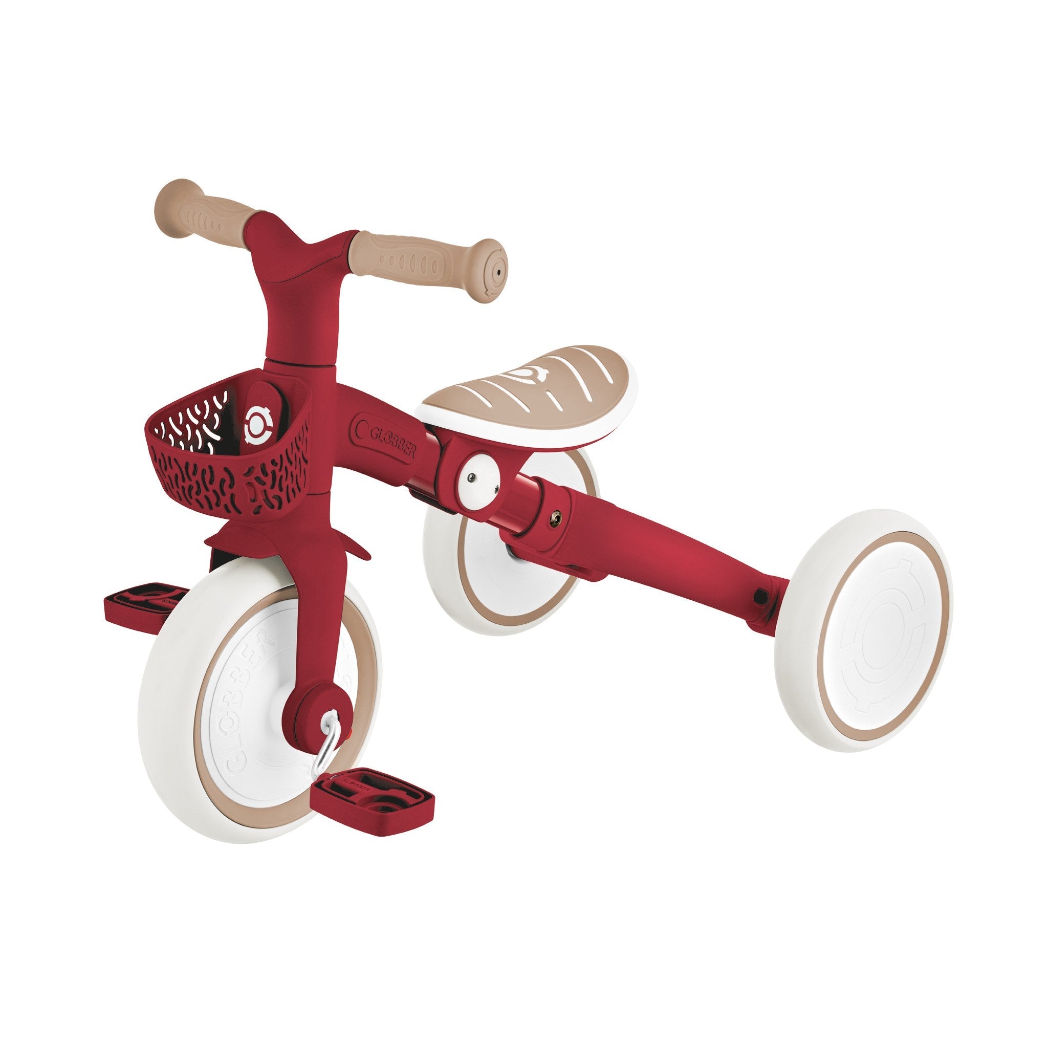 Triciclo Ecológico Rojo Vintage 3 en 1