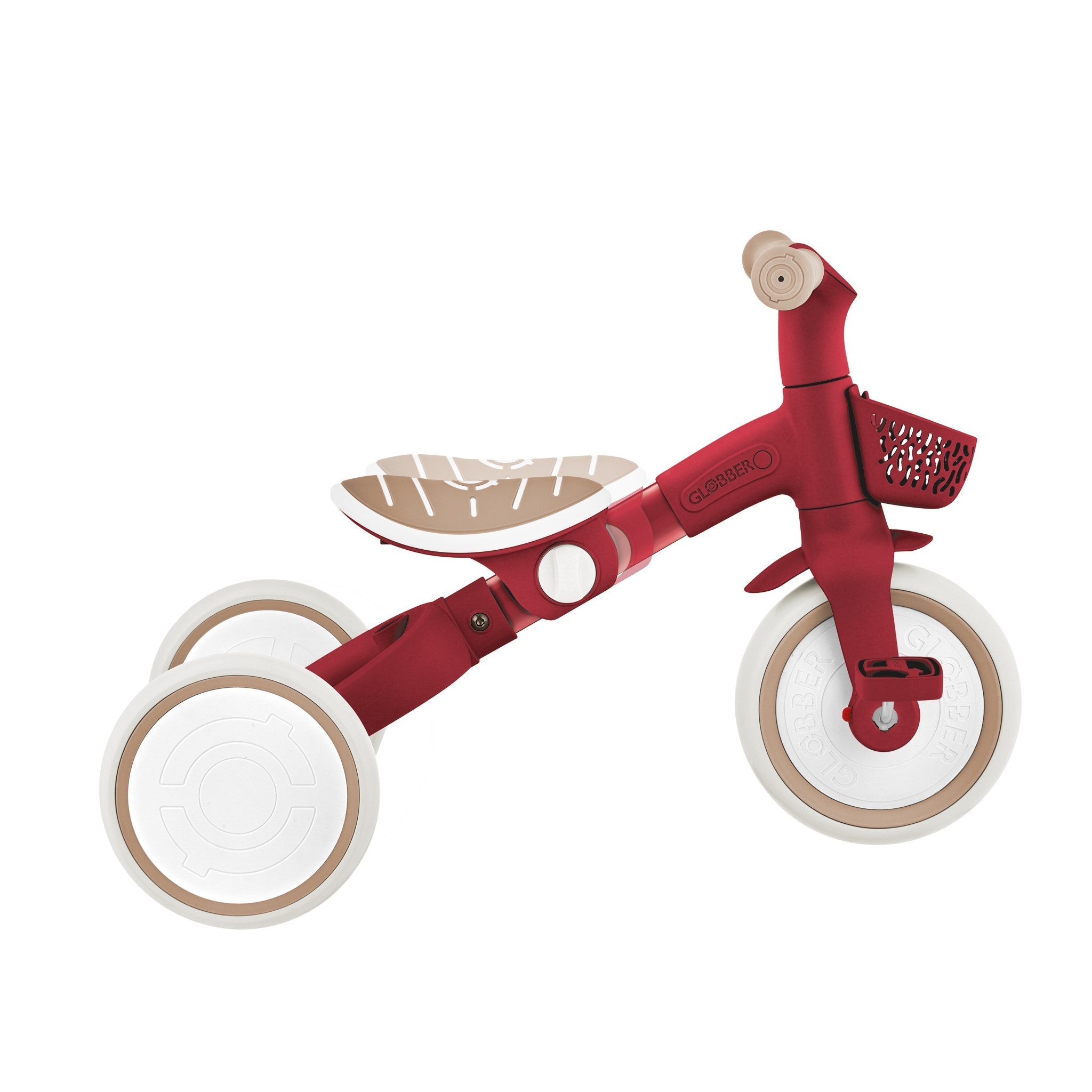Triciclo Ecológico Rojo Vintage 3 en 1