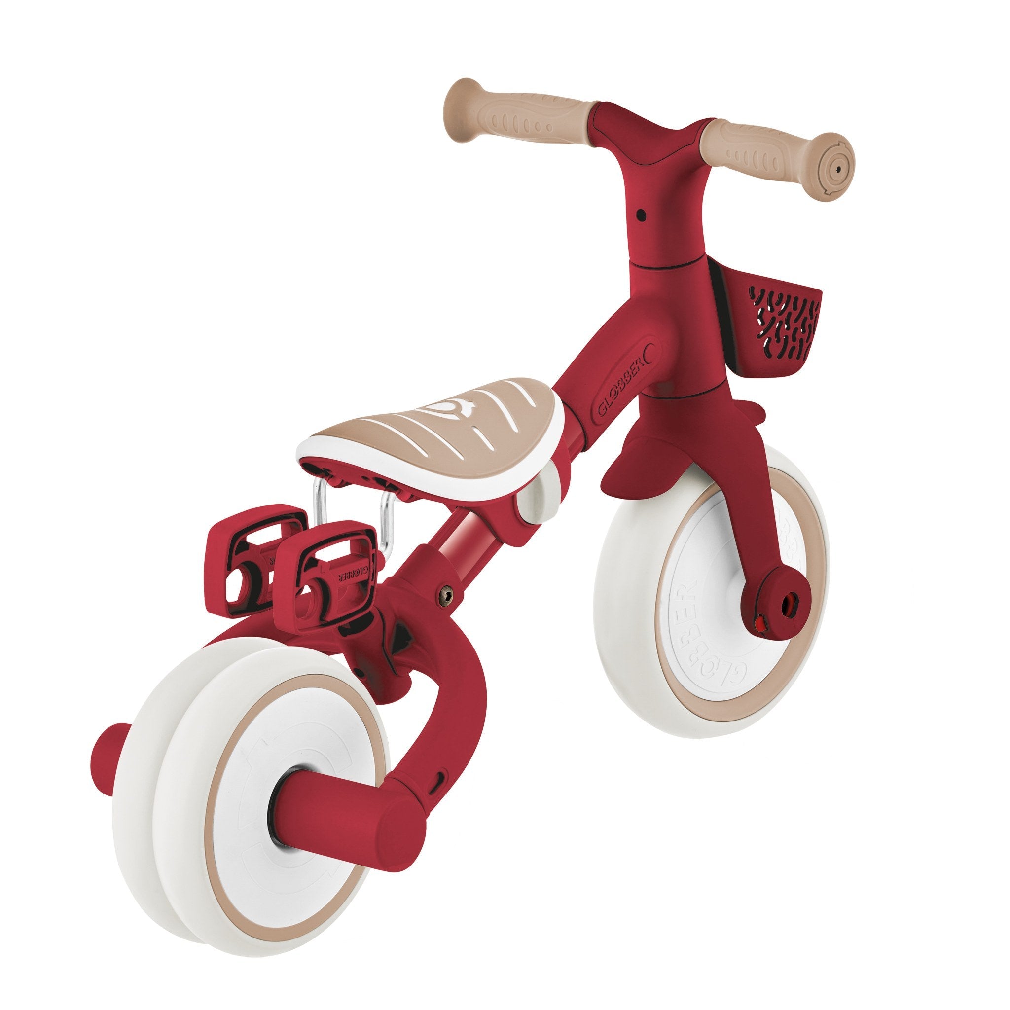 Triciclo Ecológico Rojo Vintage 3 en 1