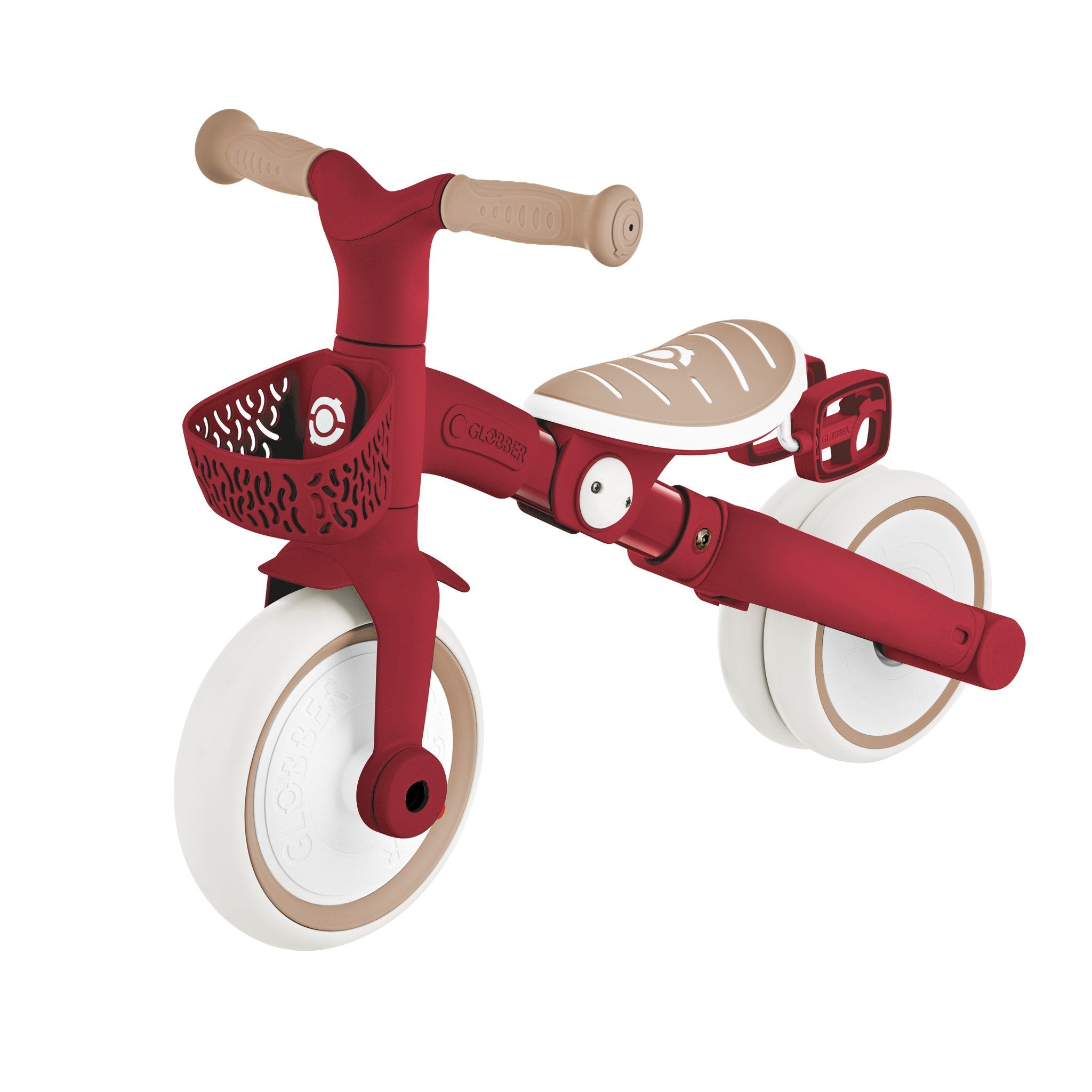 Triciclo Ecológico Rojo Vintage 3 en 1