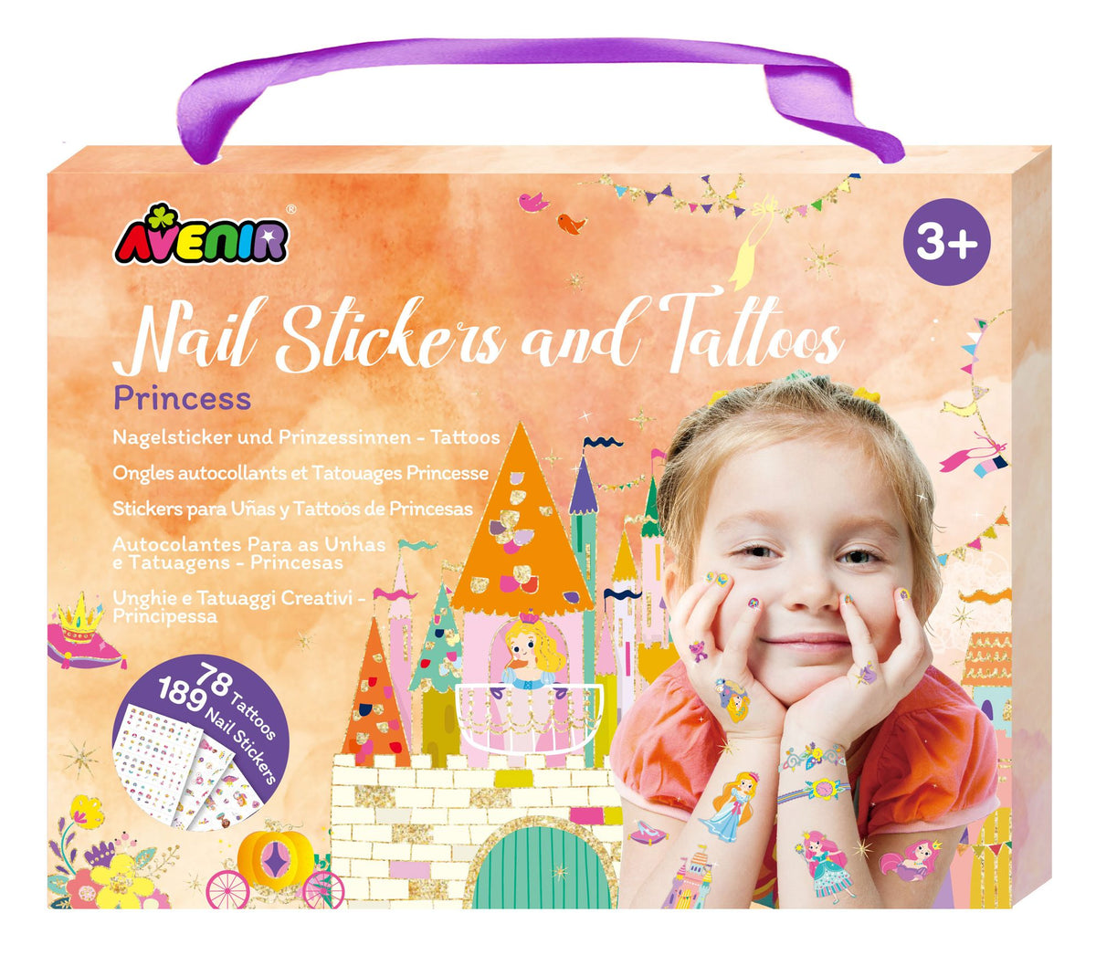 Tatuajes y Stickers Uñas Princesas