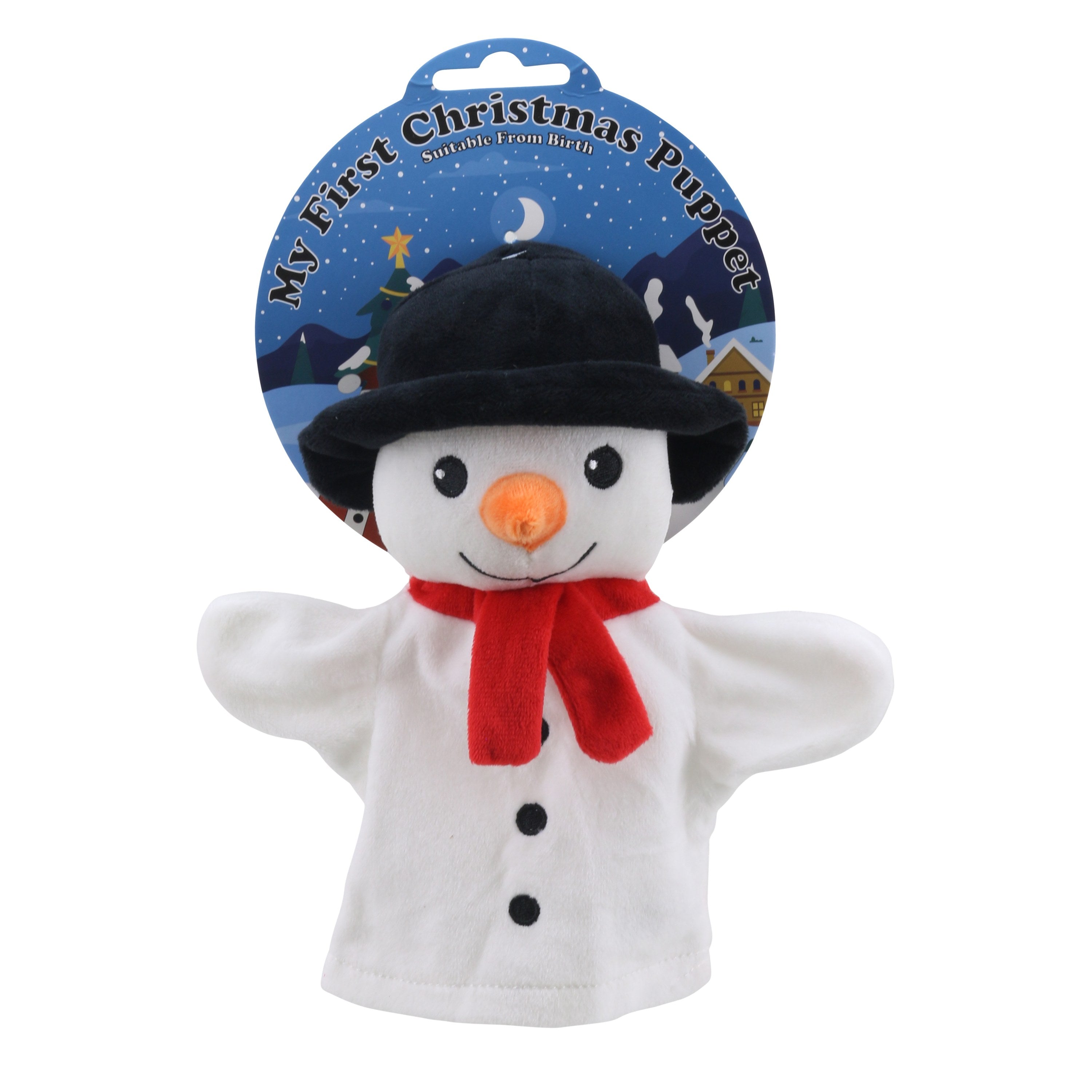 Títere Navidad Muñeco de Nieve