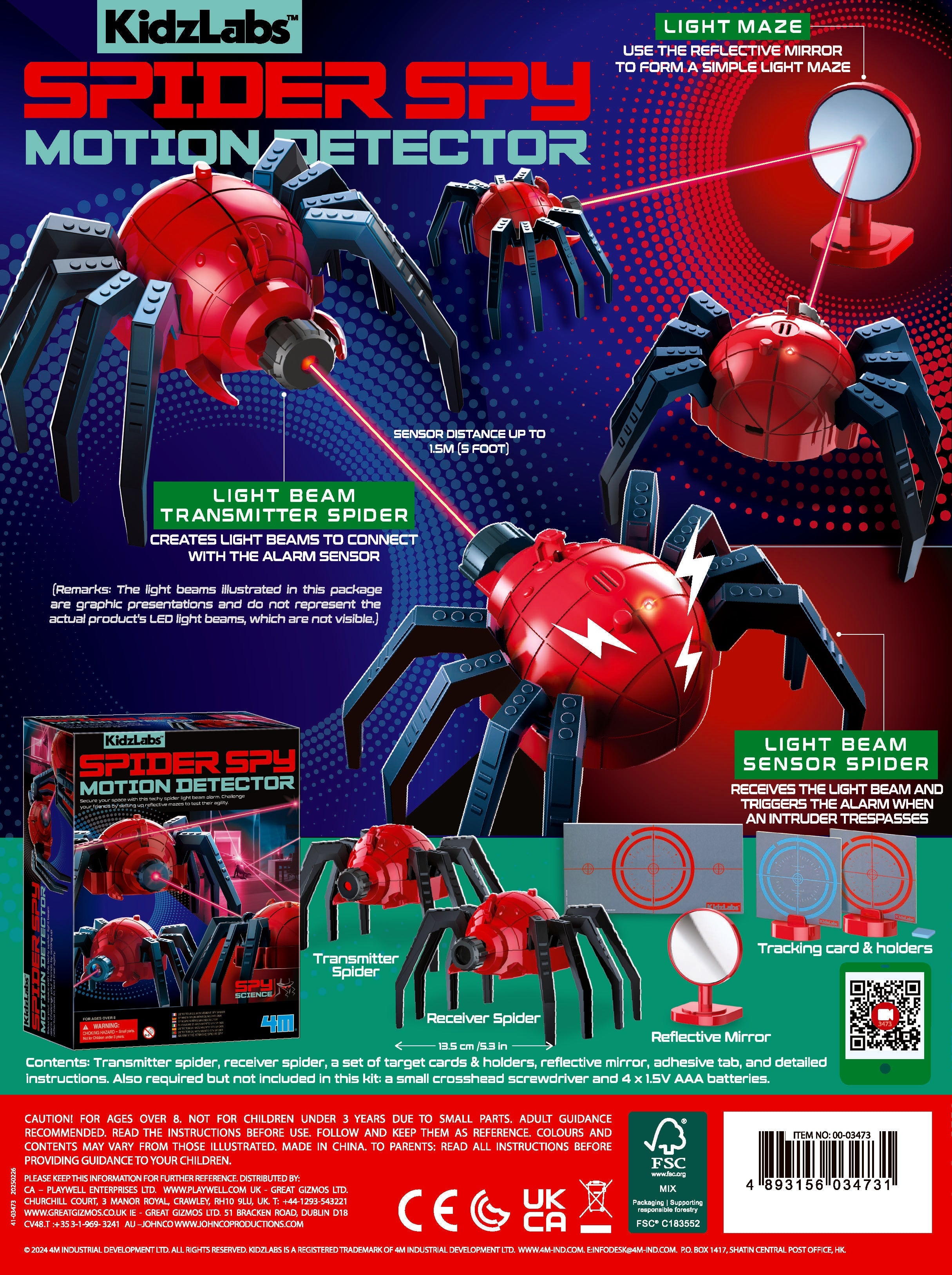 Detector de Movimiento Araña
