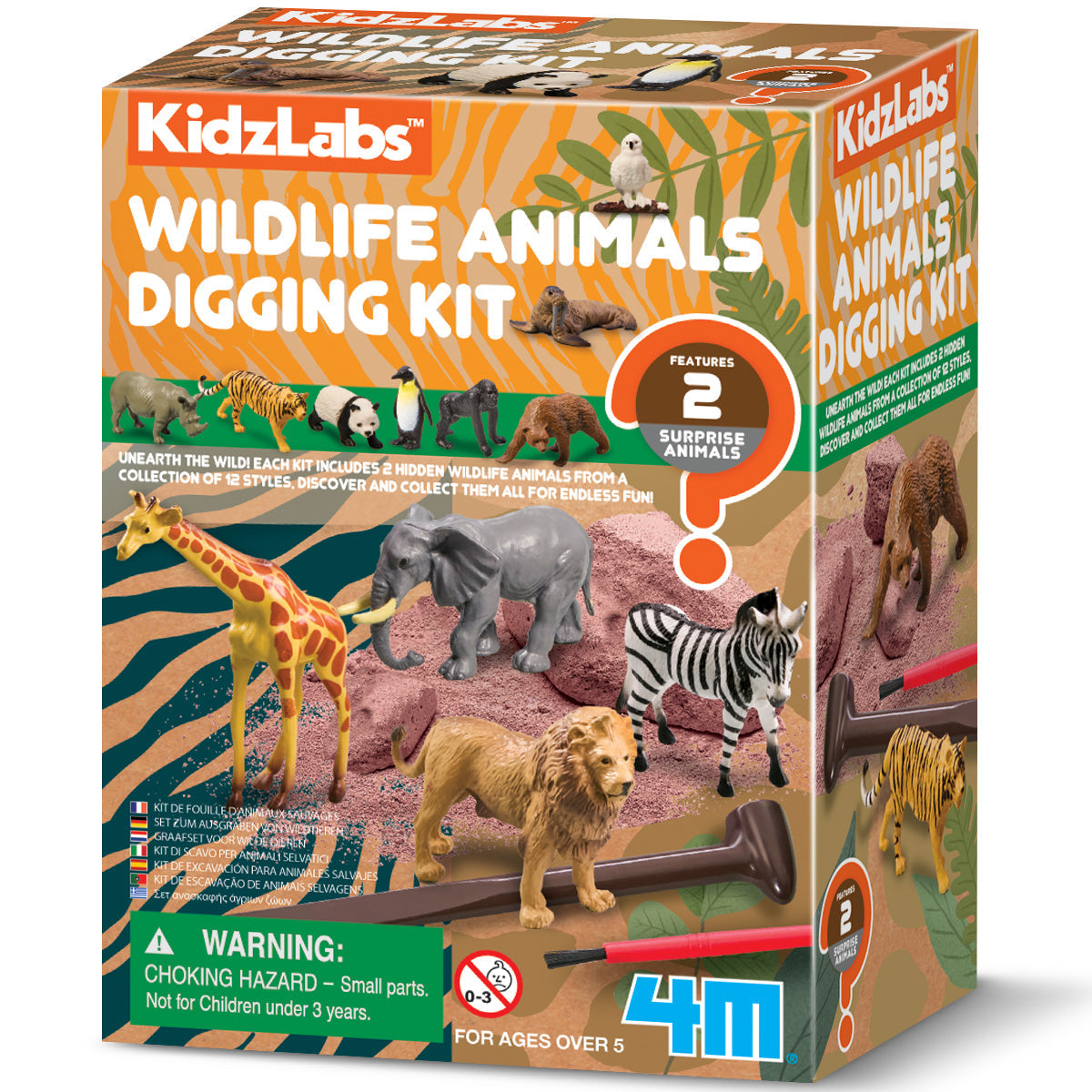 KIDZLABS/WILDLIFE ANIMAL DIGGING KIT