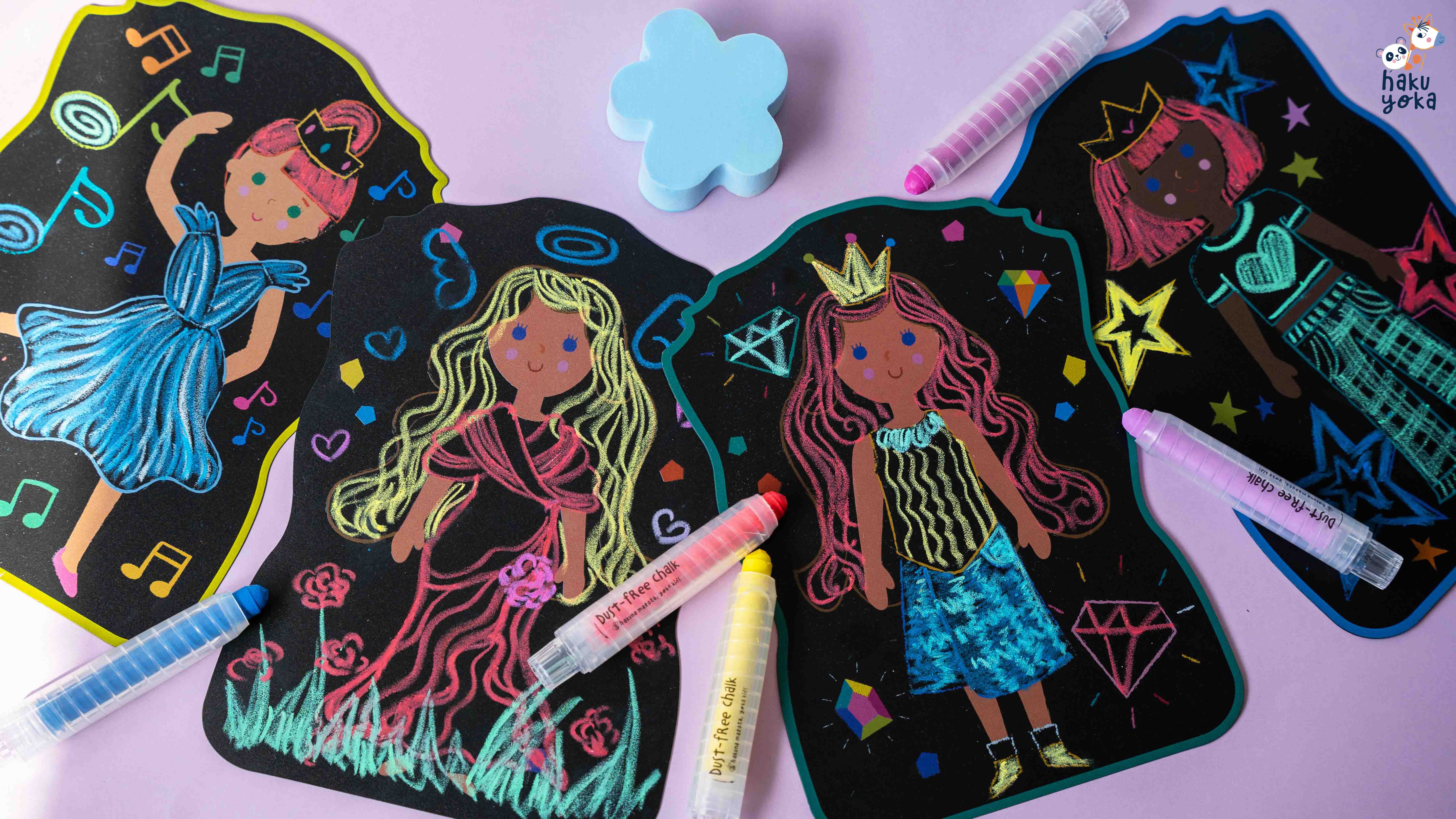 Arte con Tizas Princesas