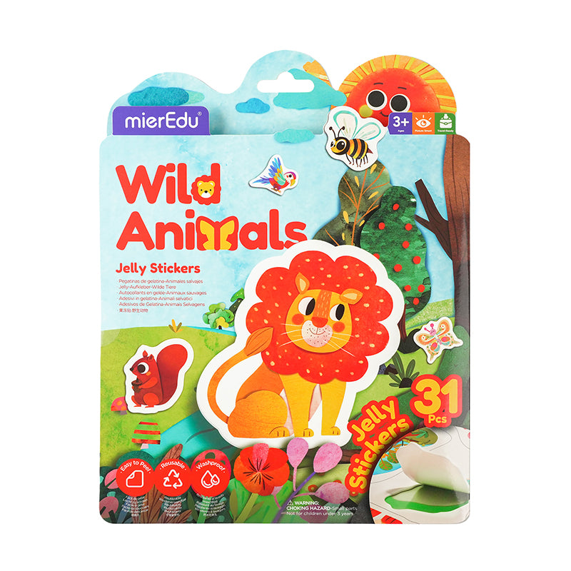 Stickers de Gel - Animales Salvajes