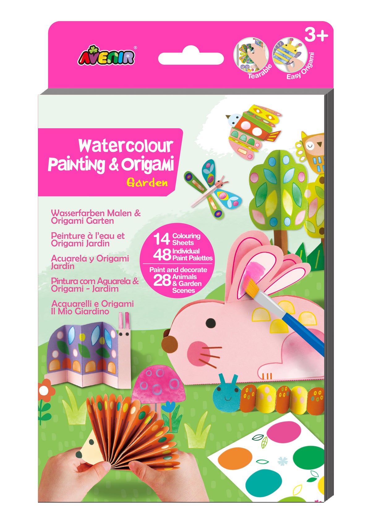 Libro Acuarelas y Origami Jardín