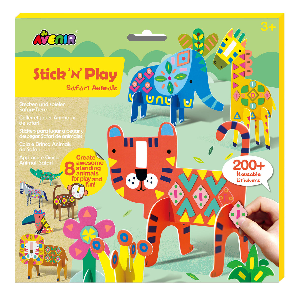 Juego con Stickers Safari
