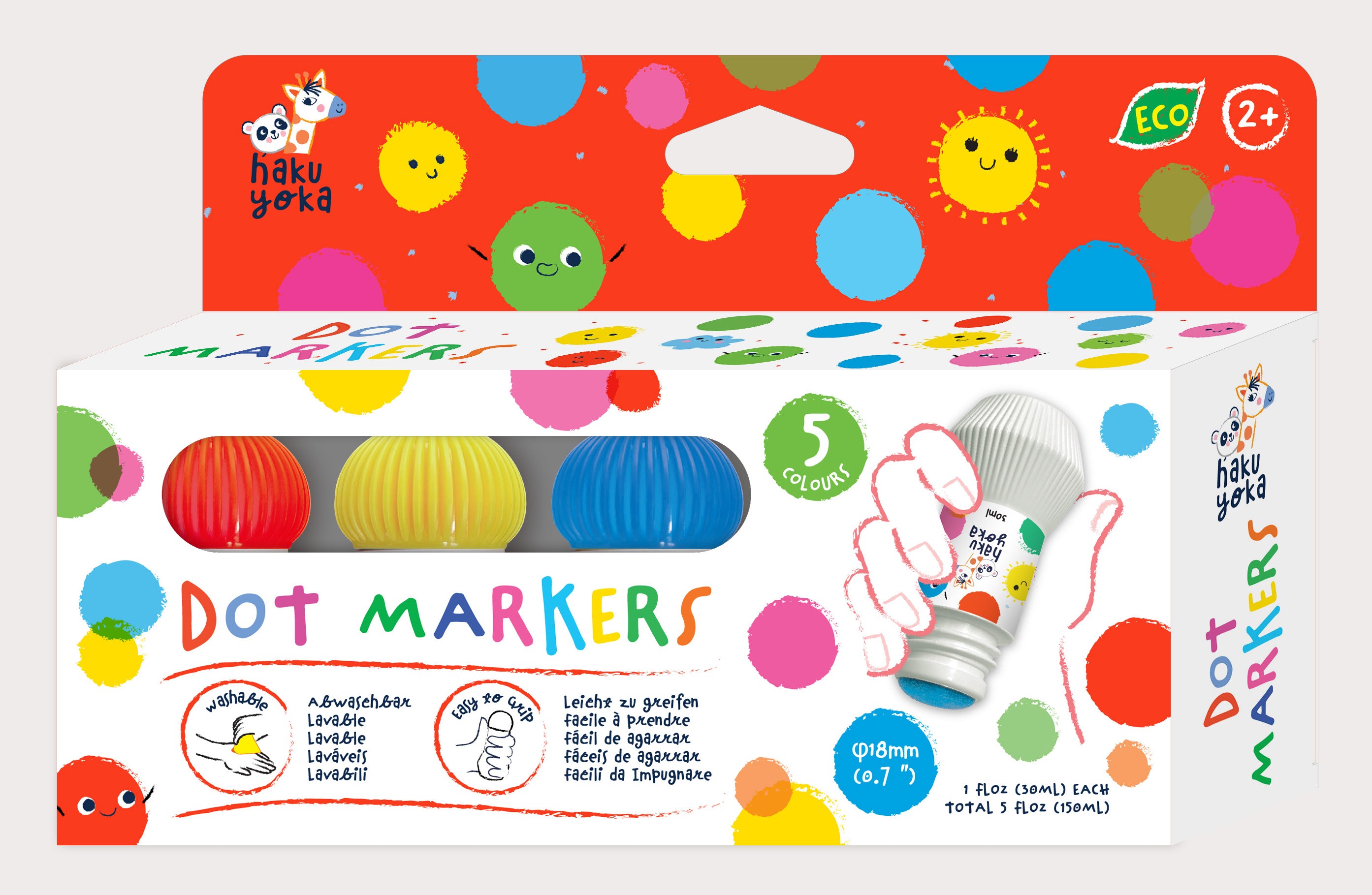 Marcadores Dots Colores Fuertes