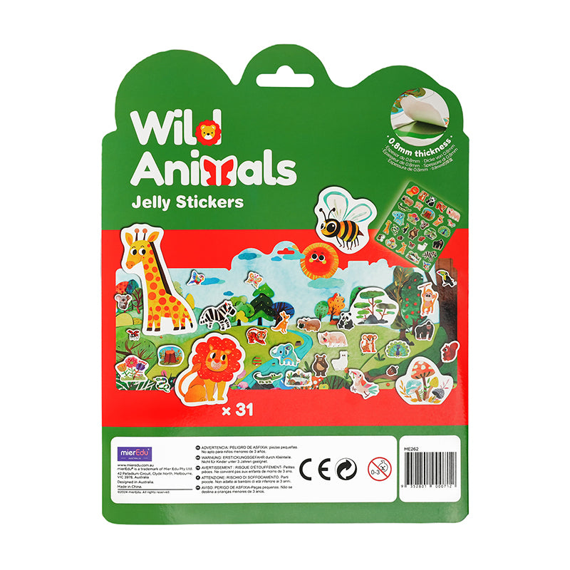 Stickers de Gel - Animales Salvajes