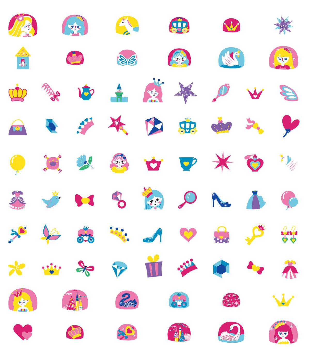 Stickers Uñas Princesas