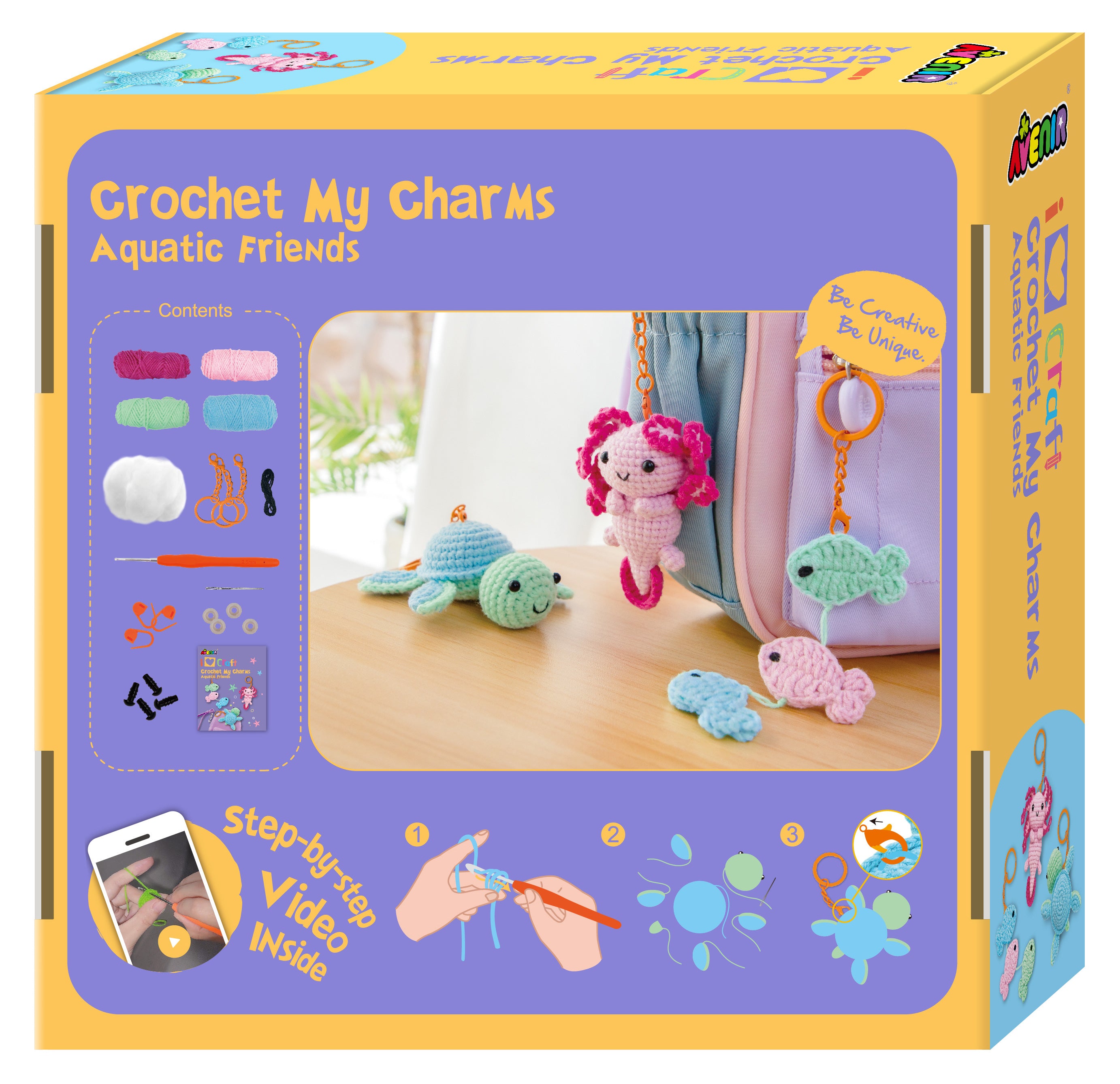 Charms Crochet Mundo Marino