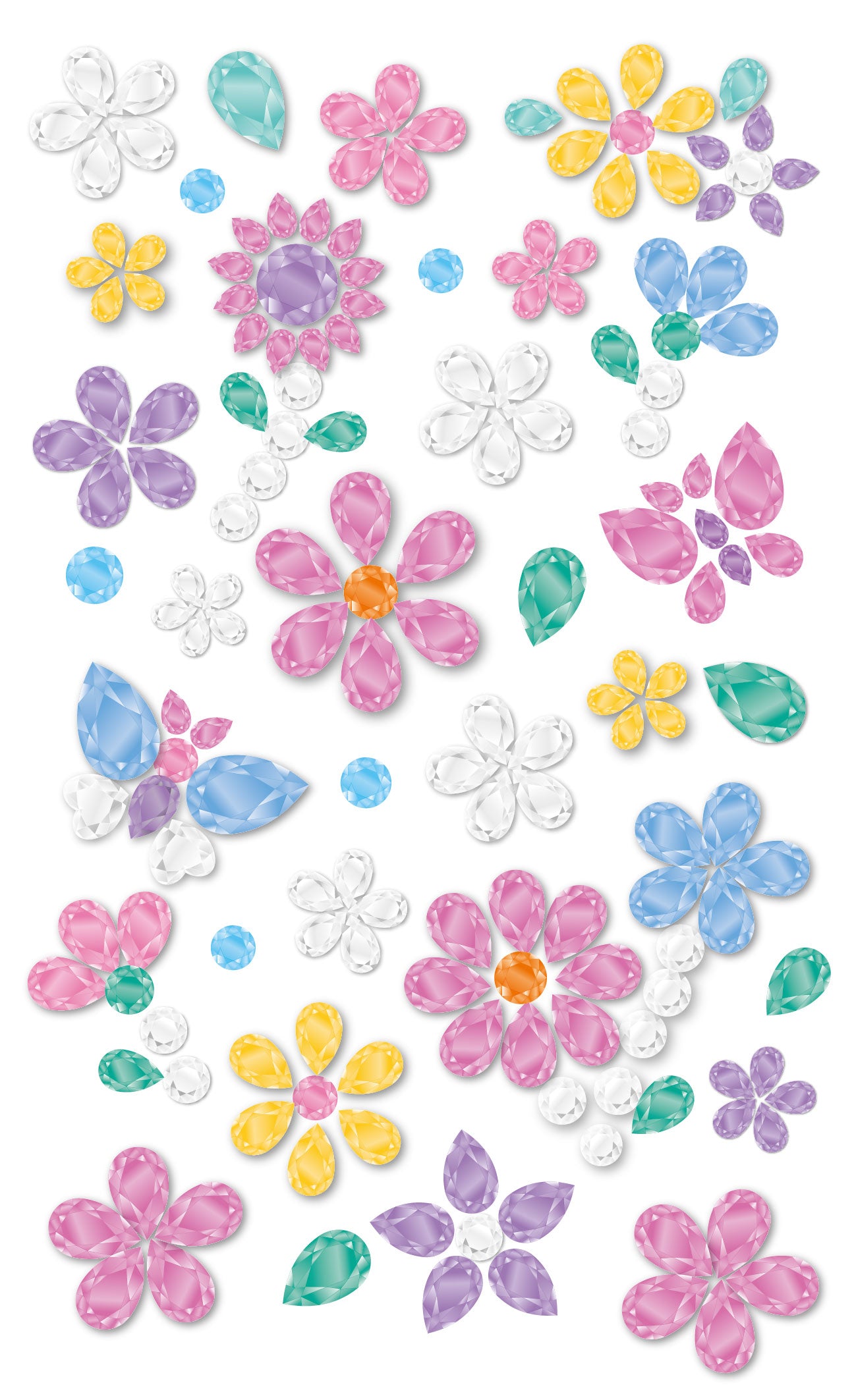 Stickers Gemas Flores