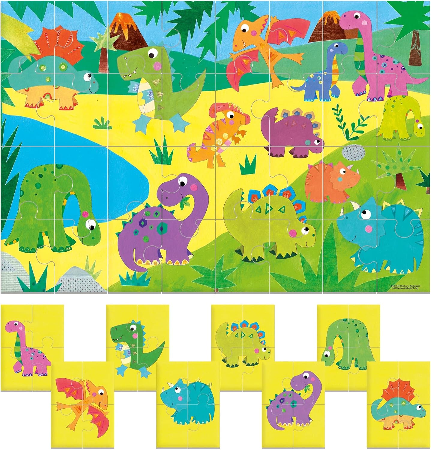 Rompecabezas 8 + 1 Dinos