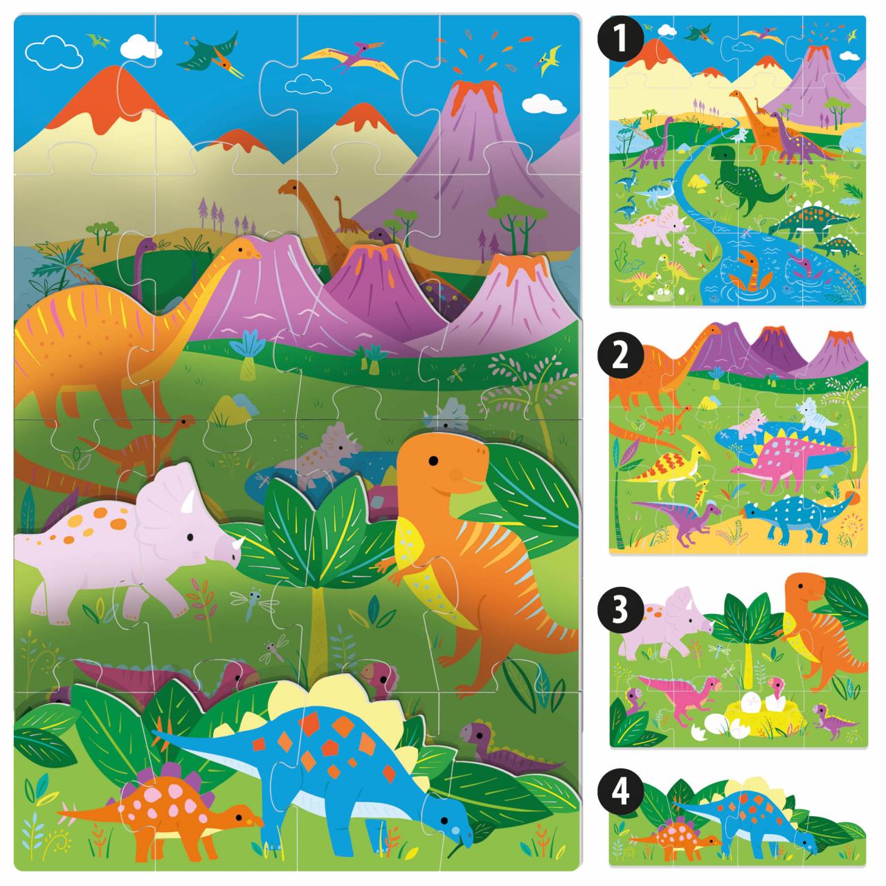 Rompecabezas Dinos Efecto 3D