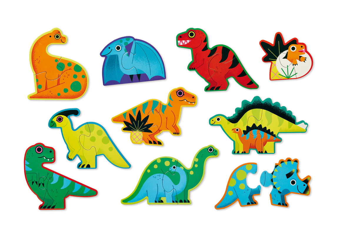 Rompecabezas Dúo 2 Piezas Dinosaurios