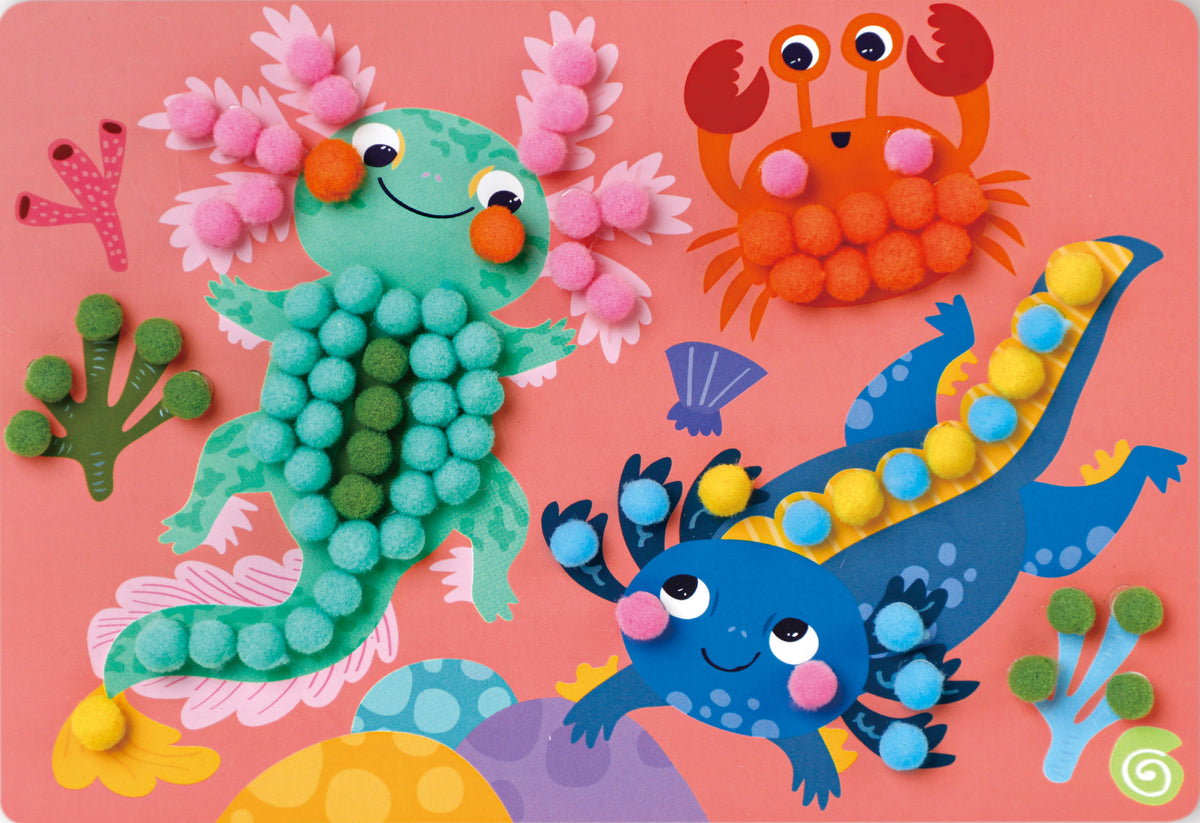 Pompones y Axolotes