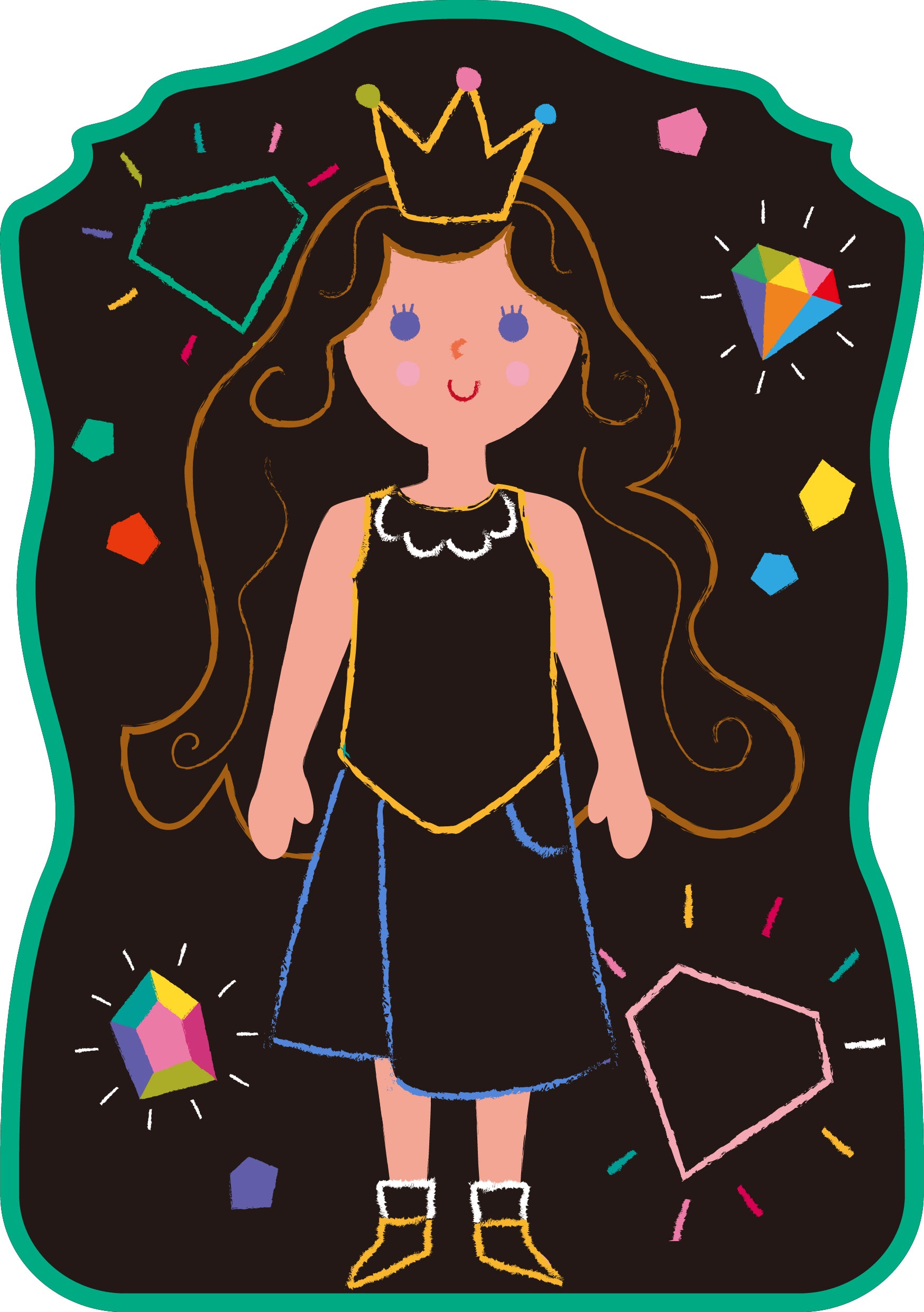 Arte con Tizas Princesas