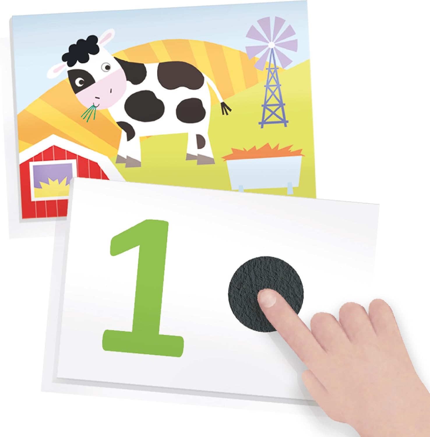 Flashcards Tactiles 123 Montessori