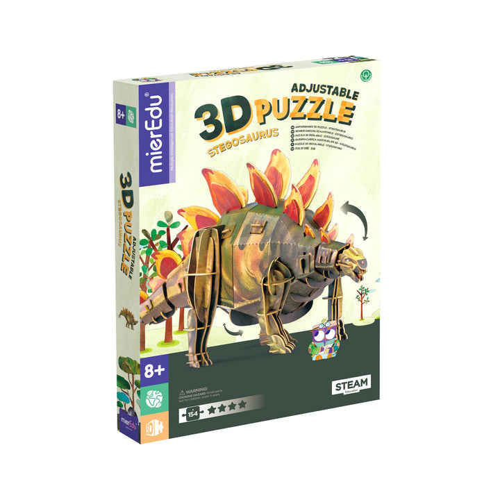 Rompecabezas 3D Articulado - Estegosaurio (Deluxe)