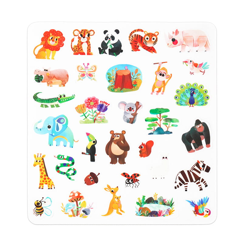 Stickers de Gel - Animales Salvajes
