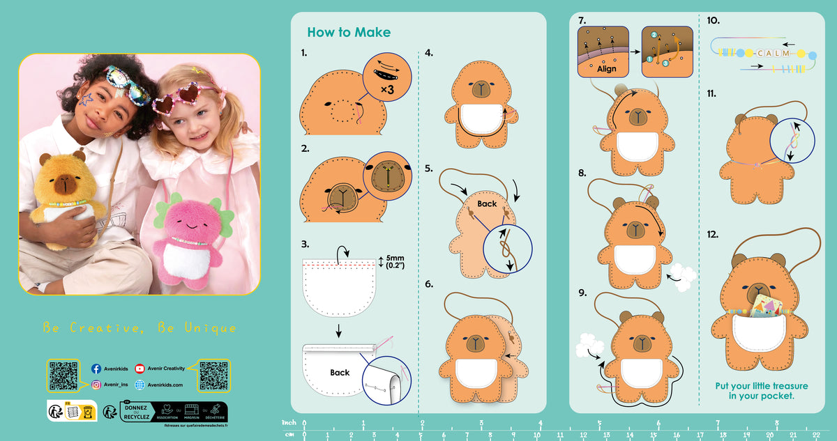 Muñeco para Coser - Capybara