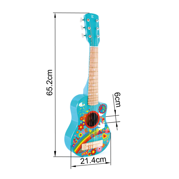 Guitarra Madera Hippie