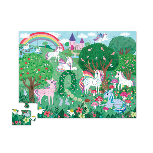 Rompecabezas 36 Piezas Jardín de Unicornios