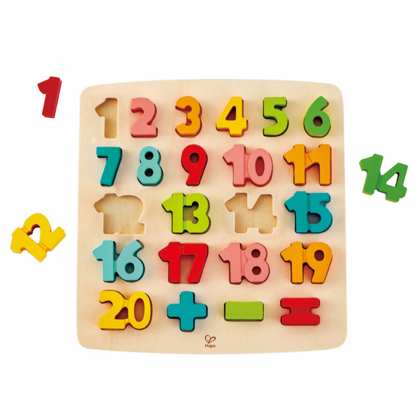 Rompecabezas Matemáticas Números Colores