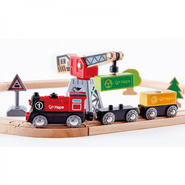 Tren de Carga en Madera