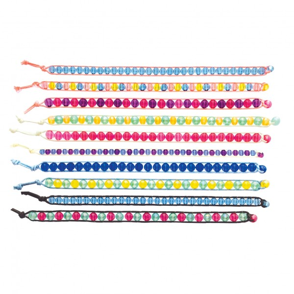 Pulseras Cuentas Brillantes