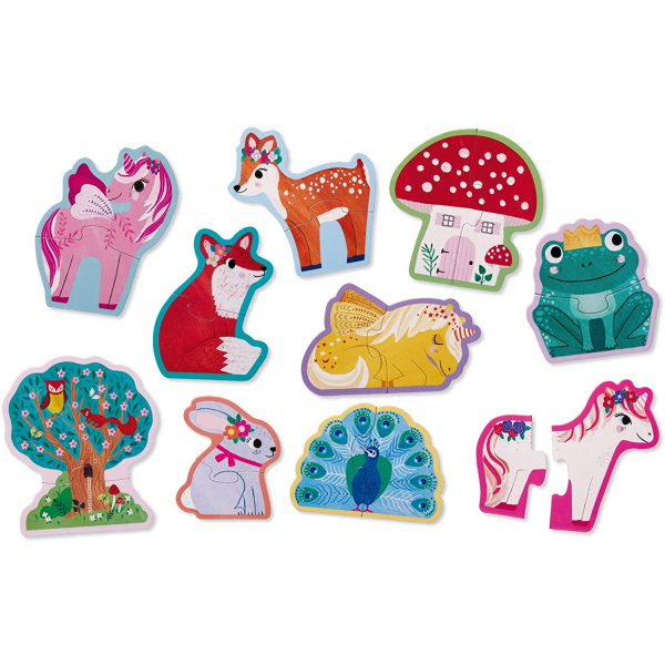 Rompecabezas 2 Piezas Unicornios - 10 Pares