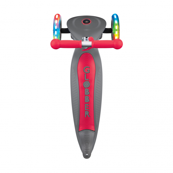 Patineta Plegable Primo Roja/Gris - Llantas con luces LED